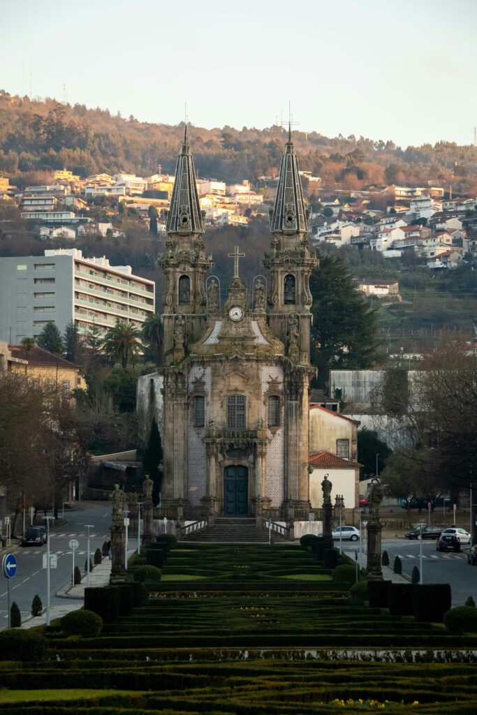 Beautiful church in the Portuguese town of Guimaraes