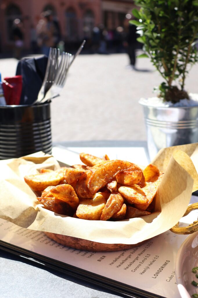 Close-up of fries on a plate